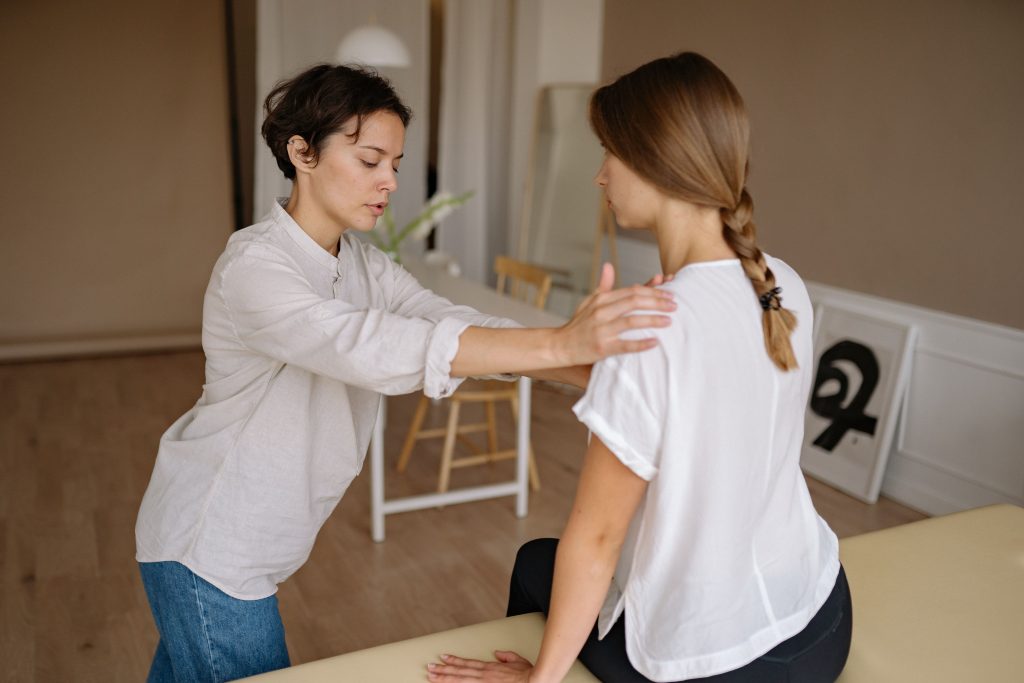 Somatic therapy session showing a calm, safe environment for trauma healing at Somatic Therapy Partners in Denver